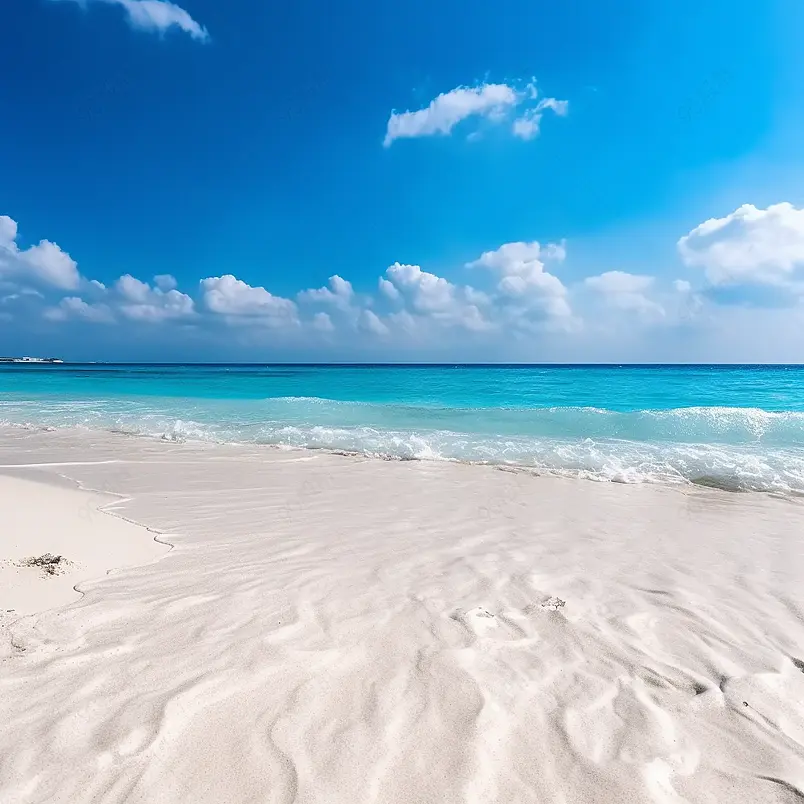 异国情调的热带海滩景观为背景或墙纸。设计以暑假旅游度假目的地为理念