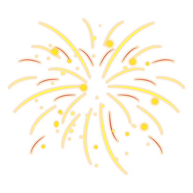 国庆手绘庆祝烟花节日元素设计