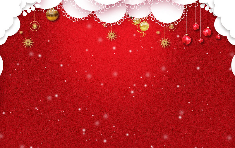 红色圣诞节促销背景图片