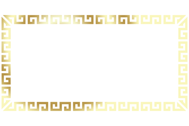 金色花纹边框