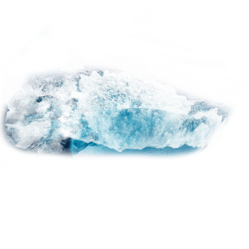 水效果蓝色海浪白色水花元素