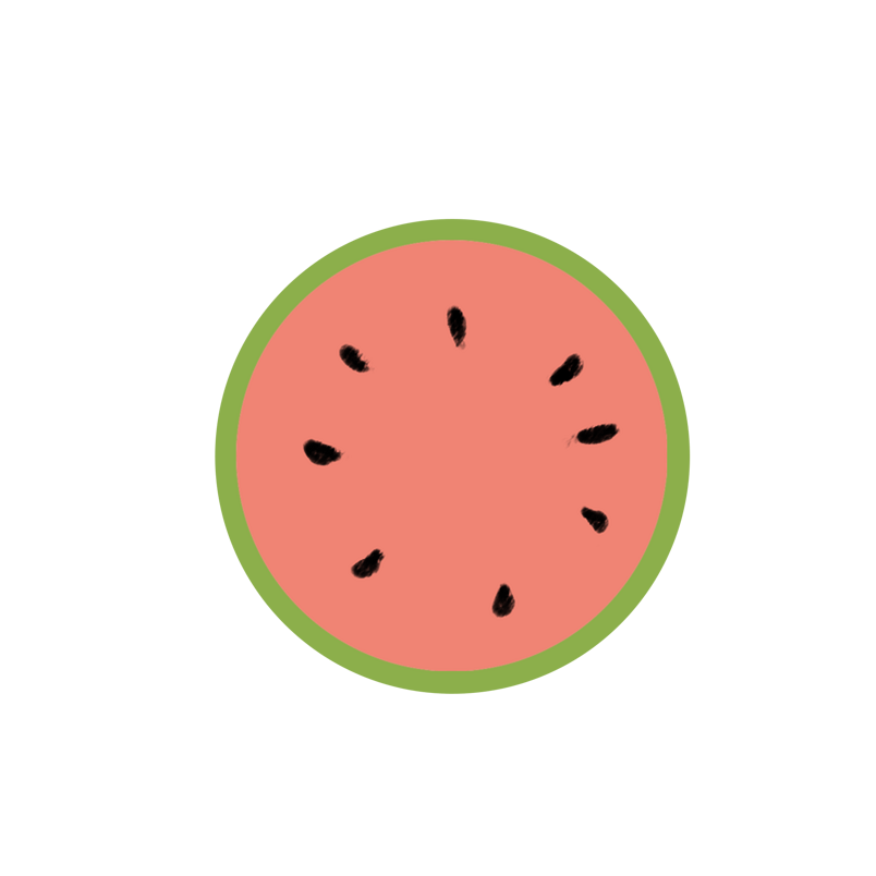 西瓜 夏天 凉爽 解渴 插画 png