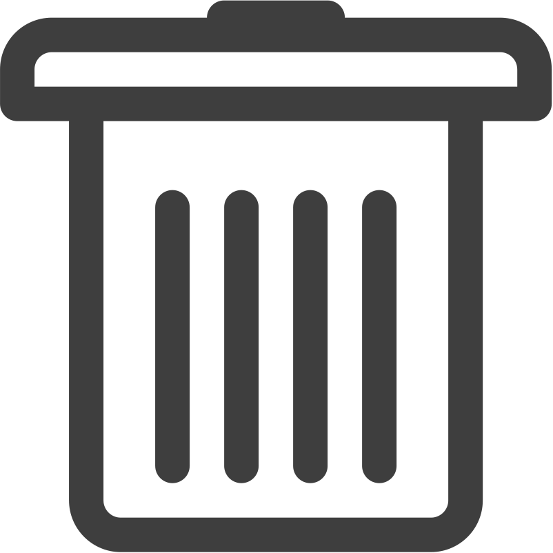 垃圾桶线条图标