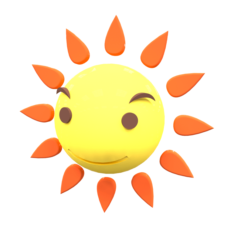 卡通风格可爱太阳