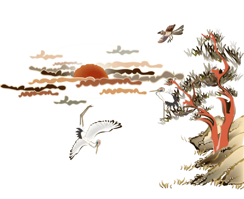 太阳云树木
