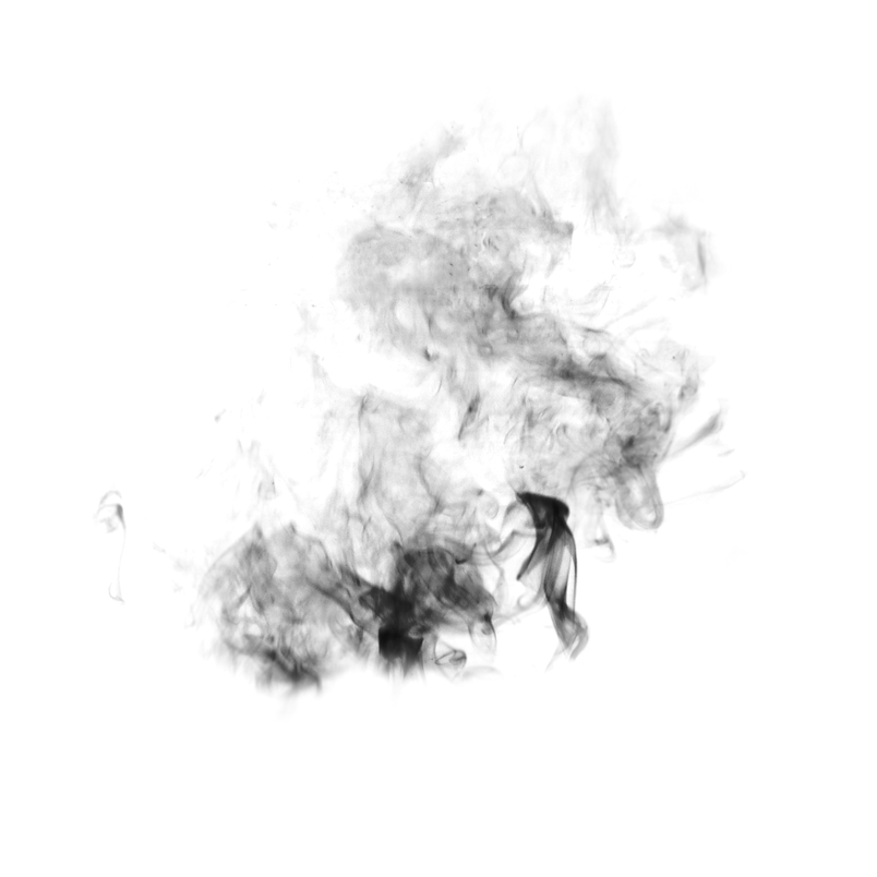 水墨黑色熊熊大火的烟雾