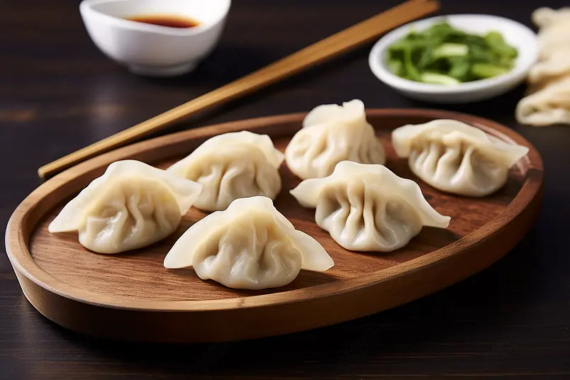 清晰的摄影图高清的图片电商产品拍摄美食美味食物一盘子饺子水饺