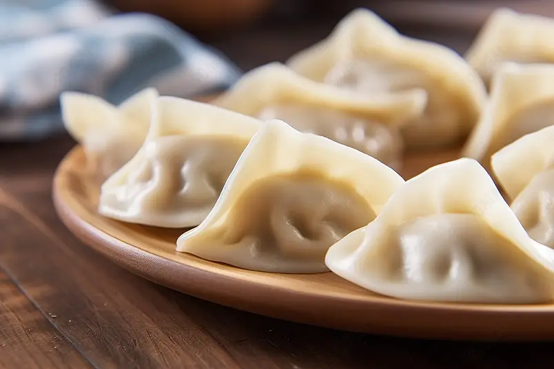 清晰的摄影图高清的图片电商产品拍摄美食美味食物一盘饺子水饺