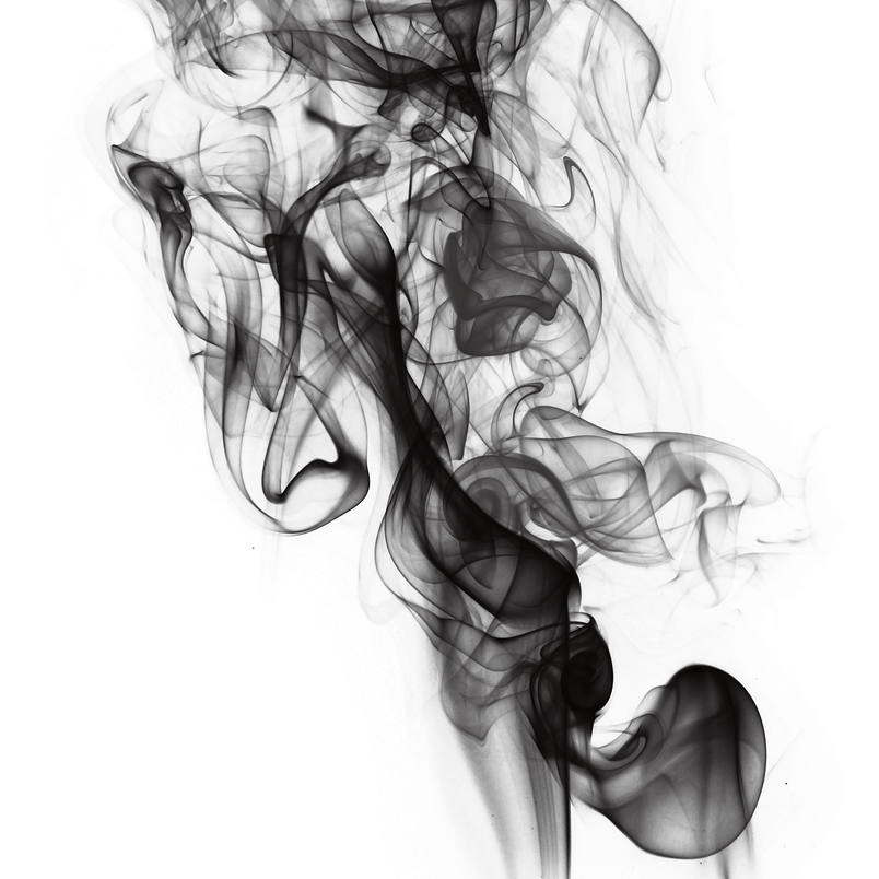 中国元素水彩泼墨黑色灰色烟雾