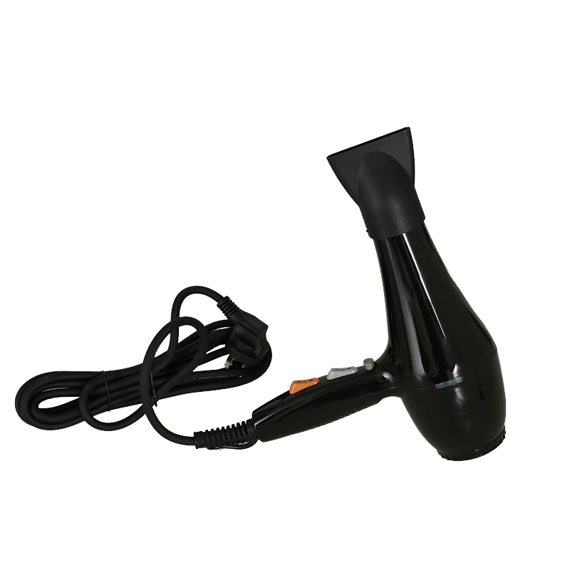 纯色黑色吹风机家用电器电线实拍