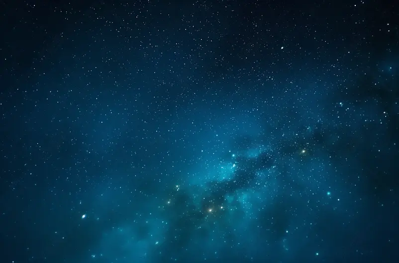 蓝色星空背景图片