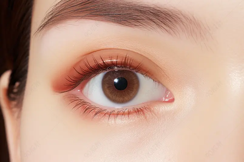 创意女性眼睛眼部特写医美广告素材