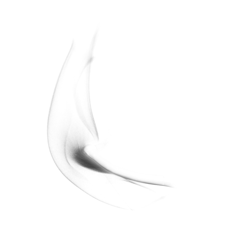 笔刷手绘弯曲烟雾