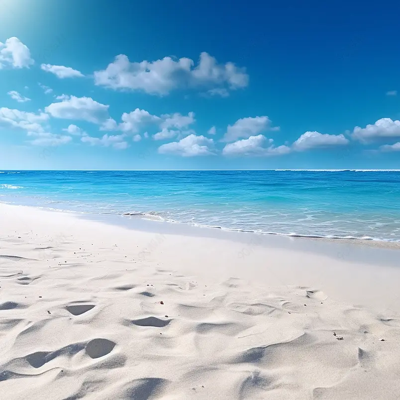 异国情调的热带海滩景观为背景或墙纸。设计以暑假旅游度假目的地为理念