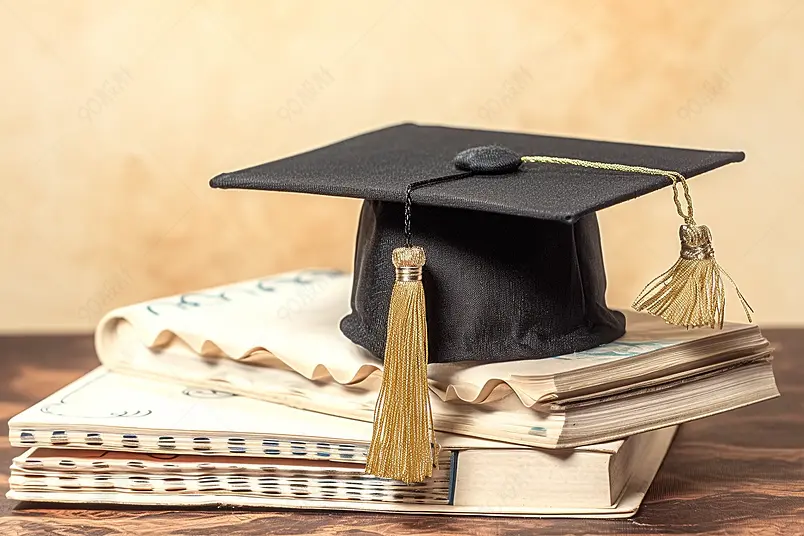 出国留学学习教育学士帽教育广告