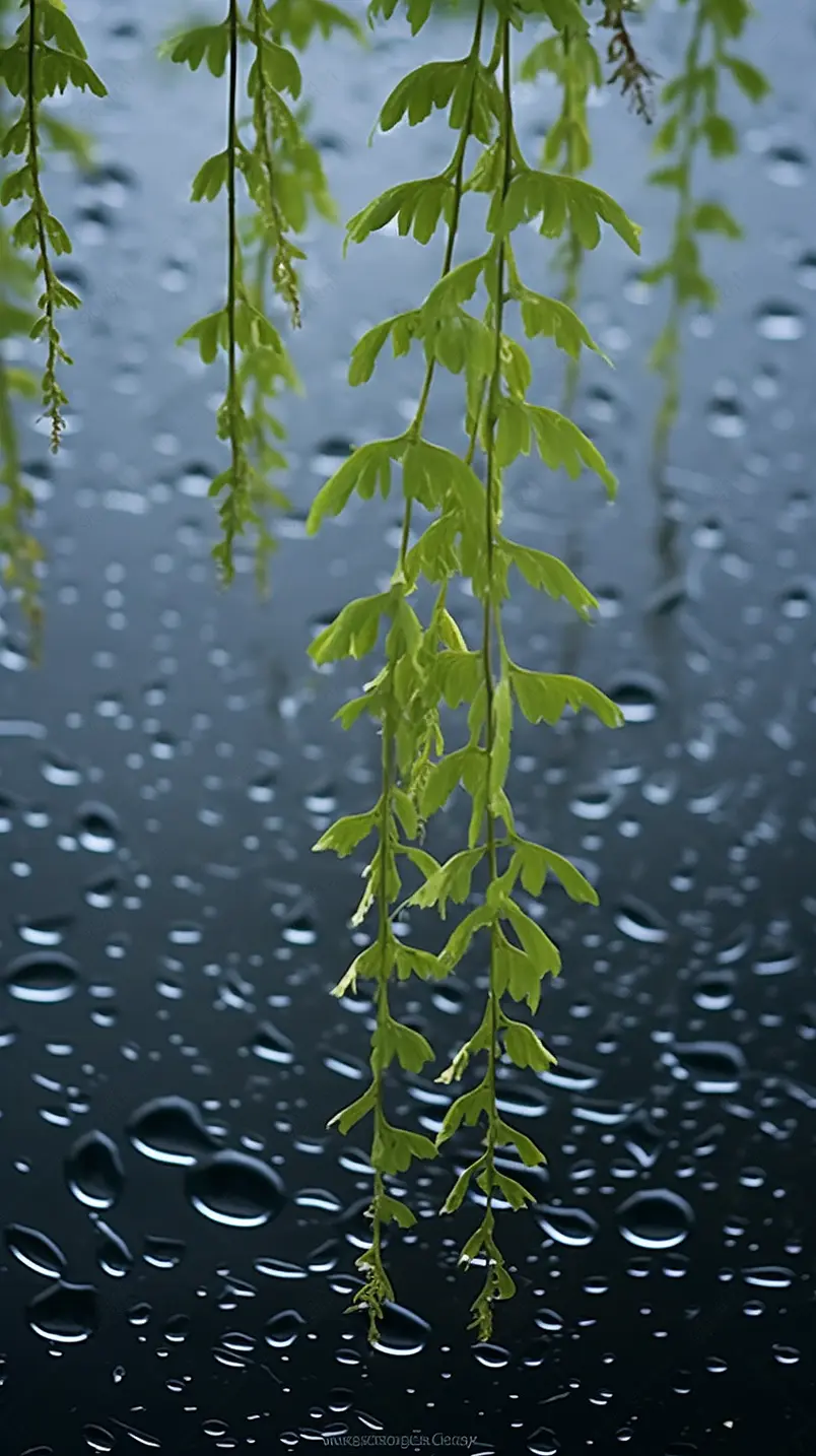 雨中莫愁湖
