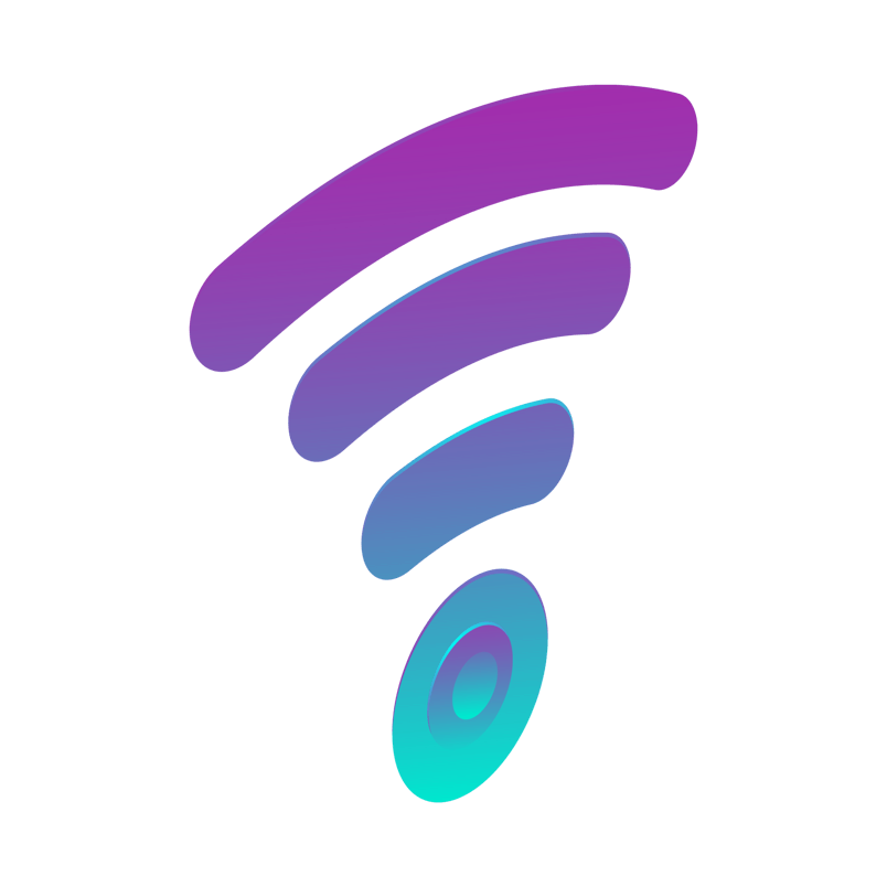 光感炫彩wifi信号免扣素材