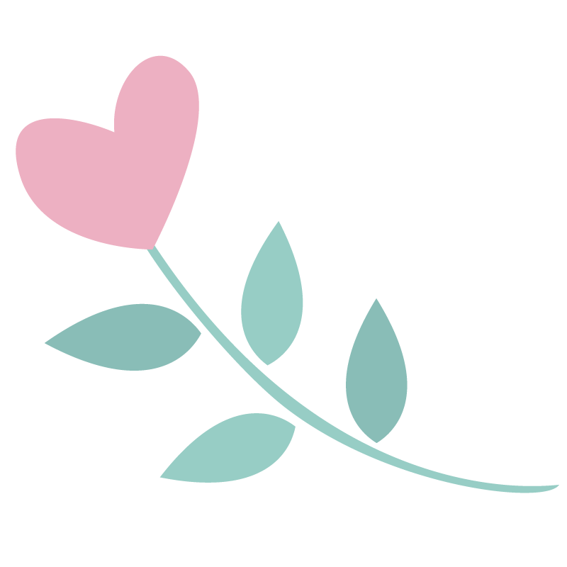 粉色爱心花漂浮元素