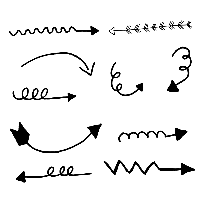 简约线条实用箭头元素