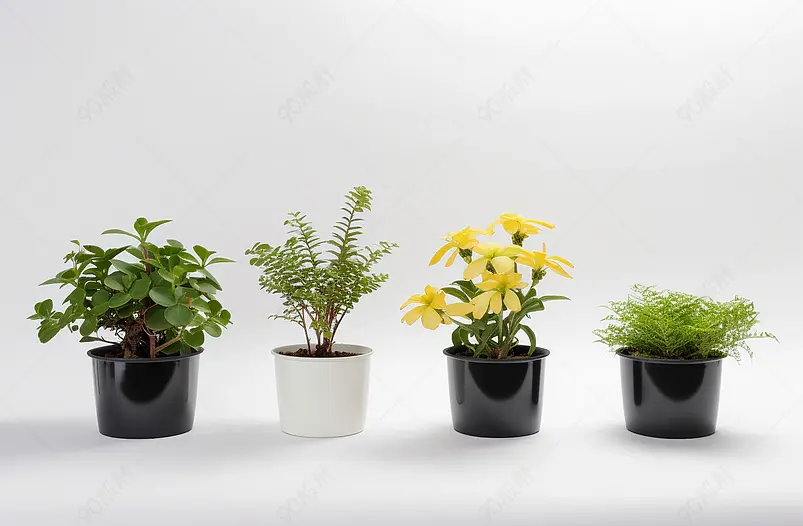 清新绿色植物盆栽多肉