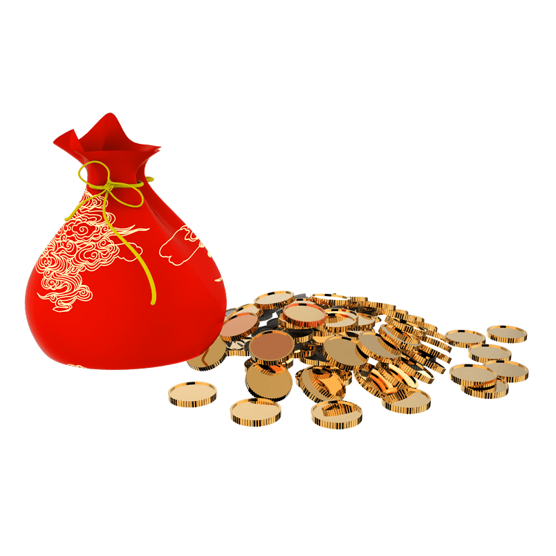 金币红包电商装饰免抠素材