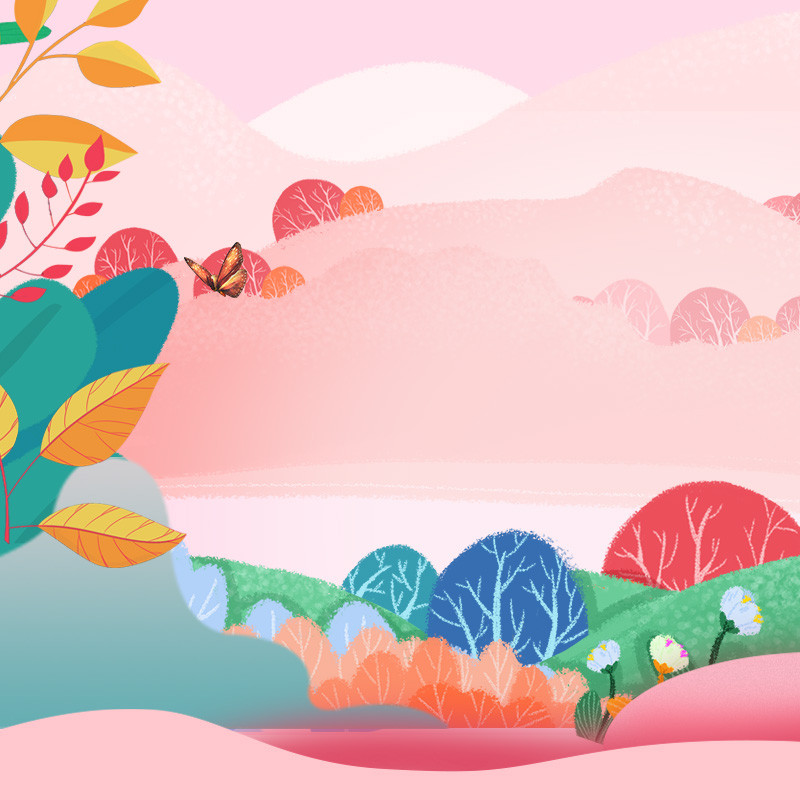 水彩手绘风化妆品护肤品主图详情页背景