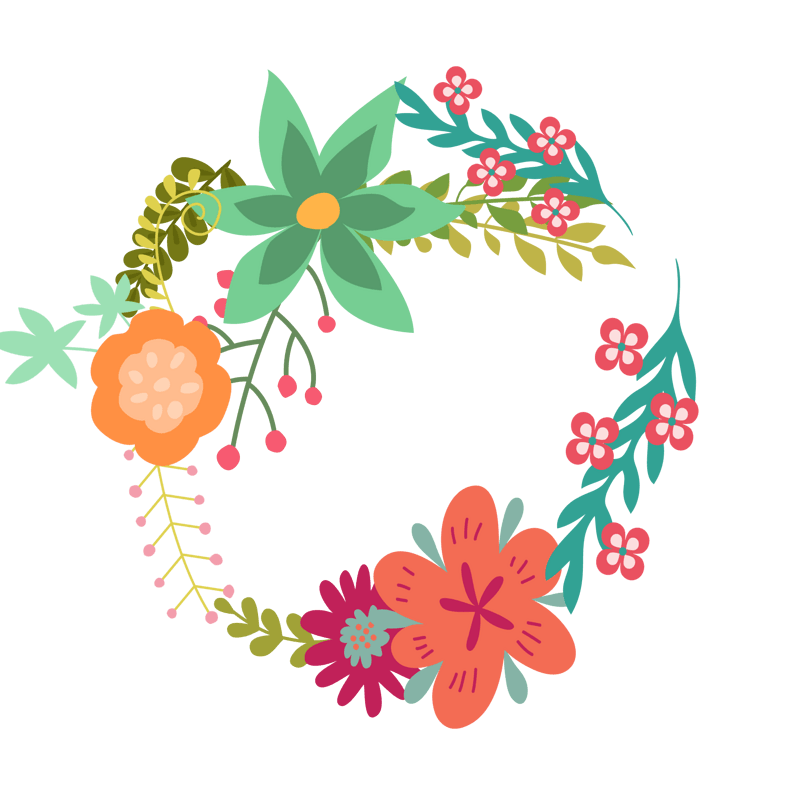 花环矢量插画PNG