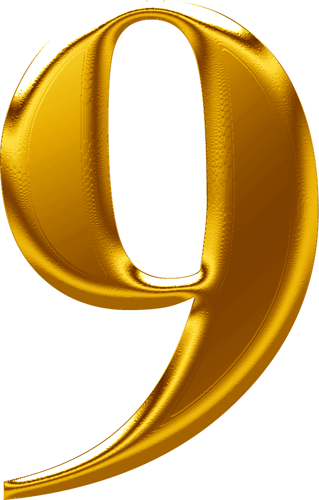 金属质感数字9