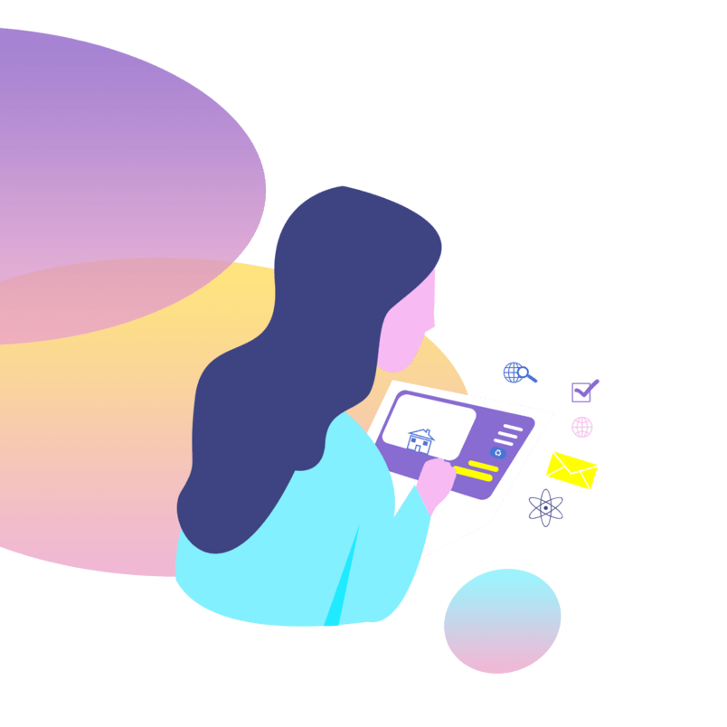 平面色彩社交办公banner海报