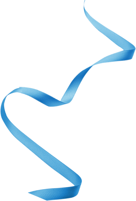 蓝色丝带