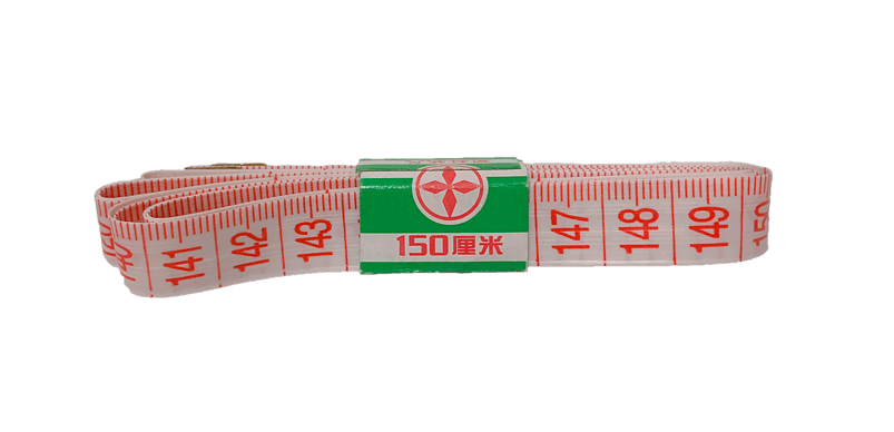 红白皮尺尺子测量实物