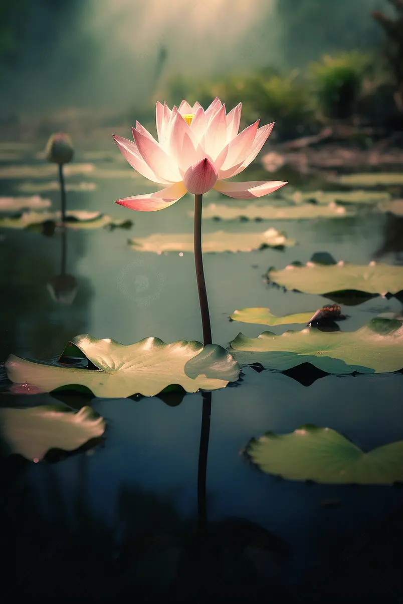 花朵花卉花瓣眩光丁达尔效应