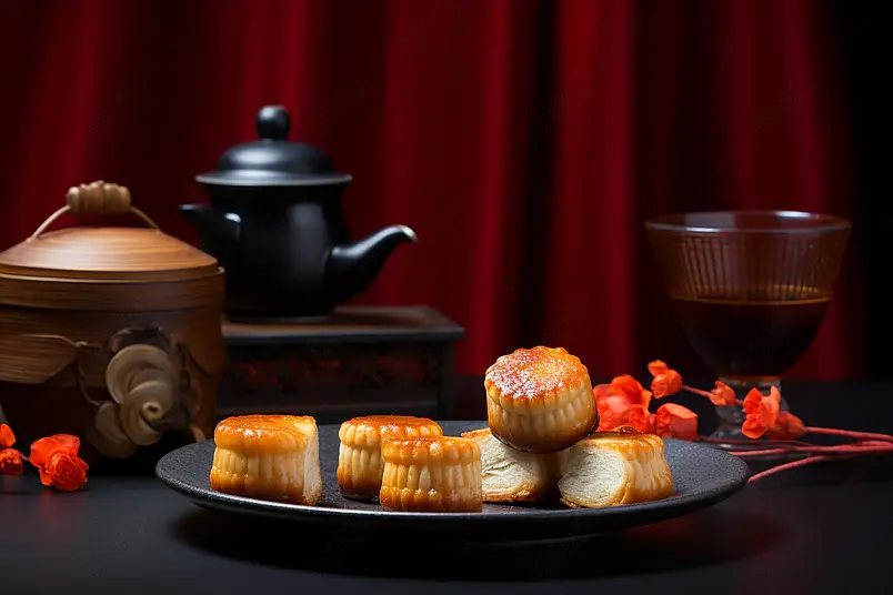 中国风中秋月饼