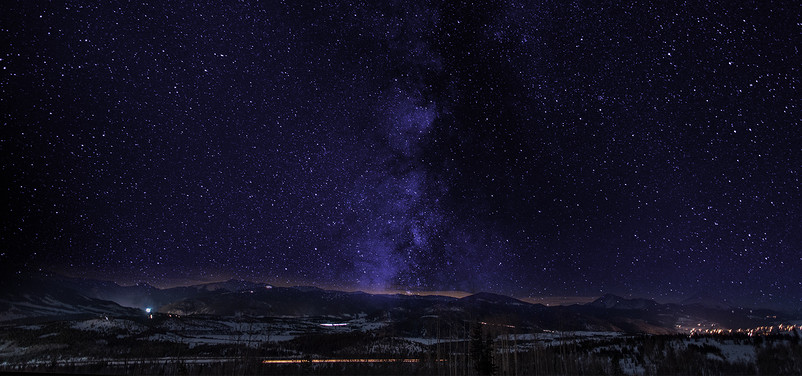 自然景观昼夜星空合成电商海报背景设计