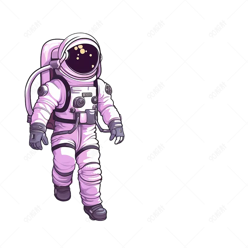 星球星星可爱宇航员航天员科技宇宙太空手绘图