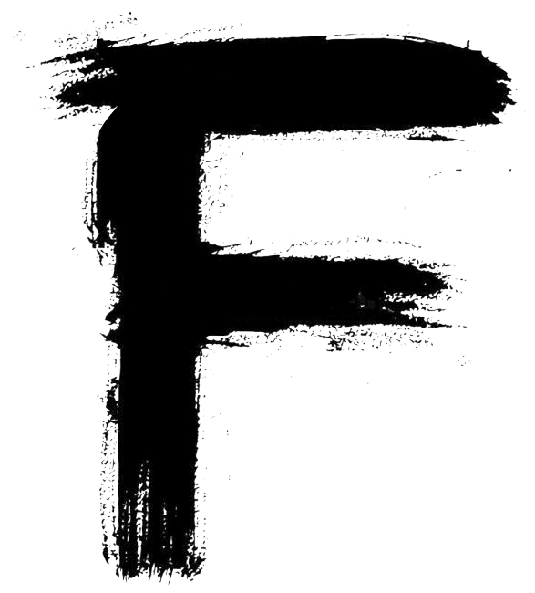 水墨手写字母