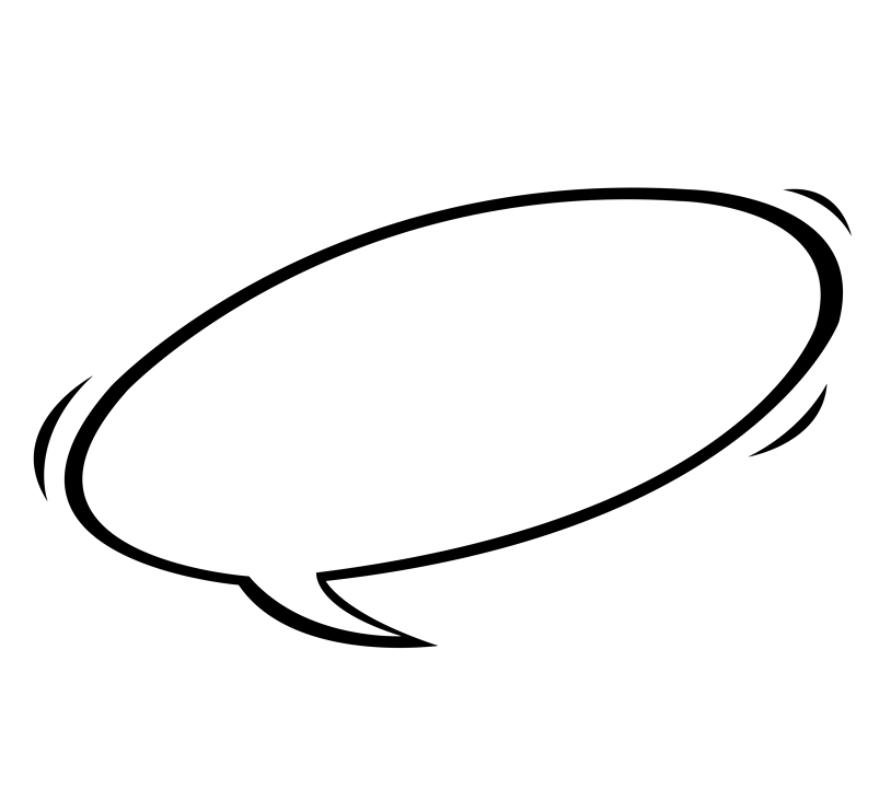 黑白漫画对话框手绘