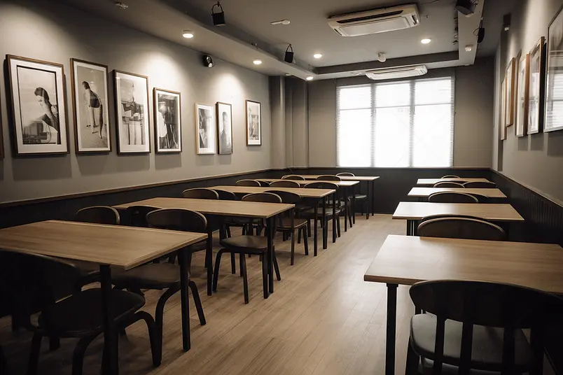 现代的培训机构教室