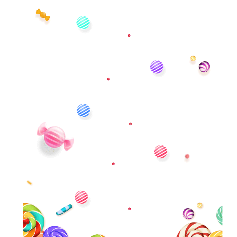 漂浮元素节日促销甜美气氛几何