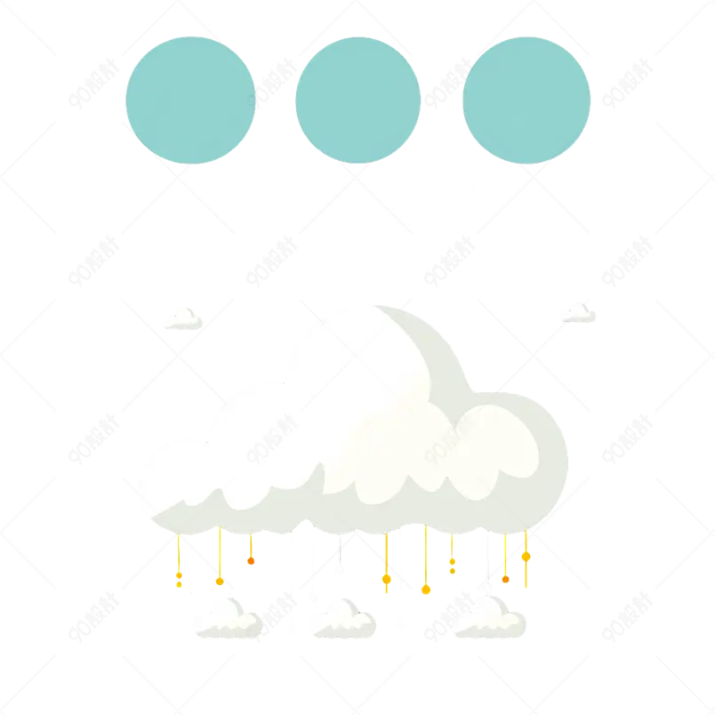 天气云形网页平面图标天气自然