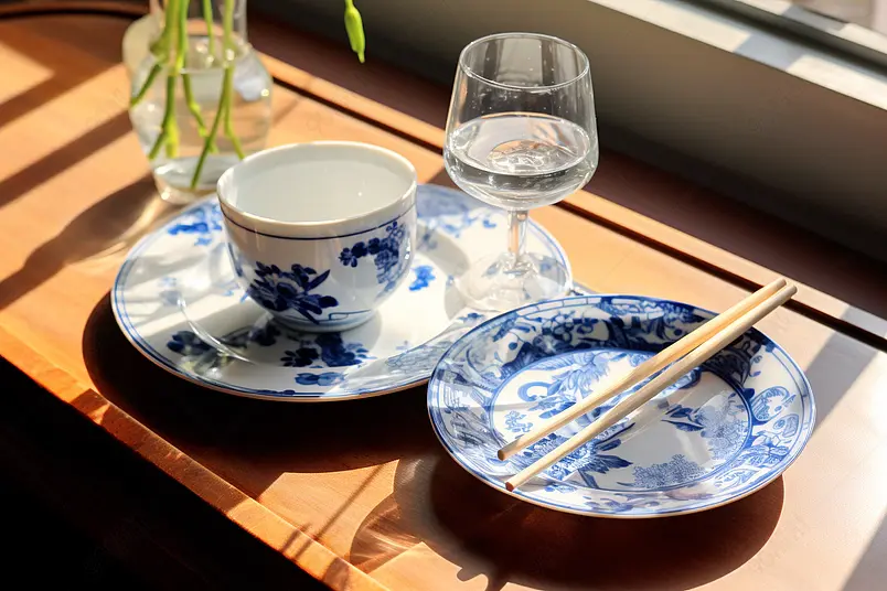 青花瓷餐具