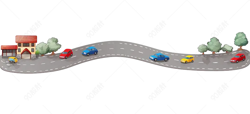 灰色马路卡通分割线灰白柏油