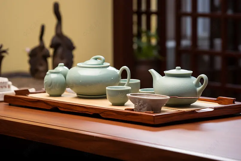 精致的茶杯摆件