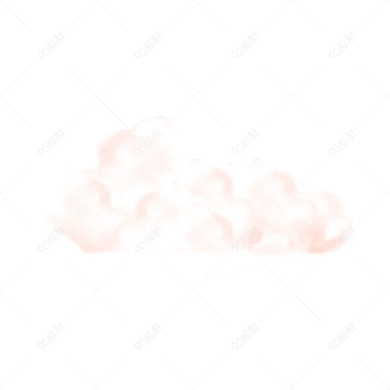 卡通装饰漂浮云朵云彩云雾插画元素