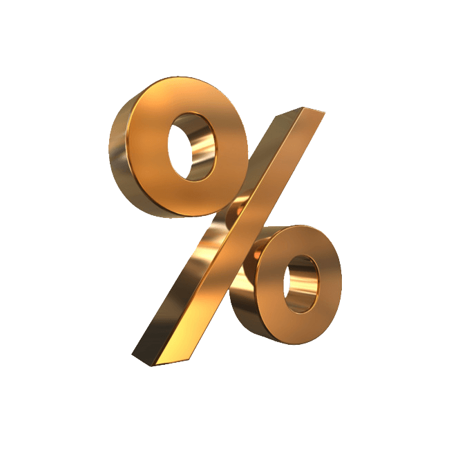 百分号立体艺术字
