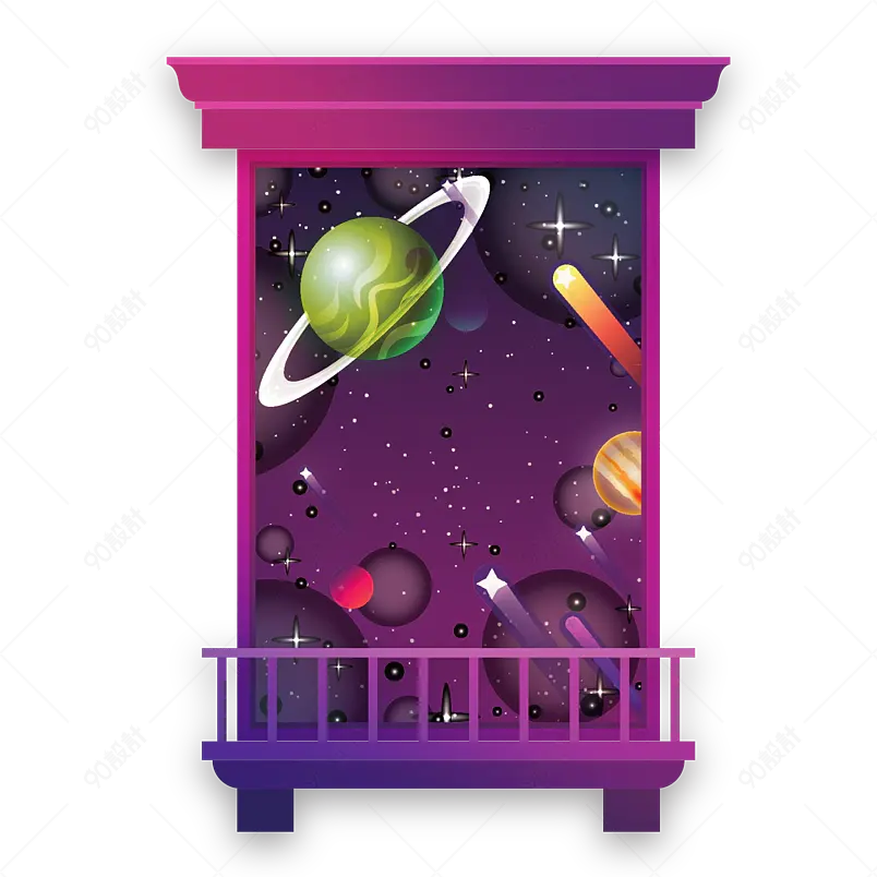 宇宙太空星球地球行星太阳球体矢量元素