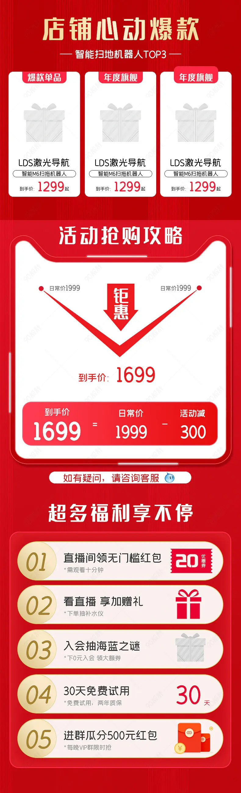 3C数码小家电详情页热卖榜单推荐折线图营销模块
