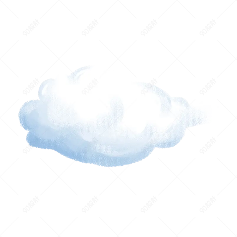 云朵单朵云云彩背景元素免抠一朵云