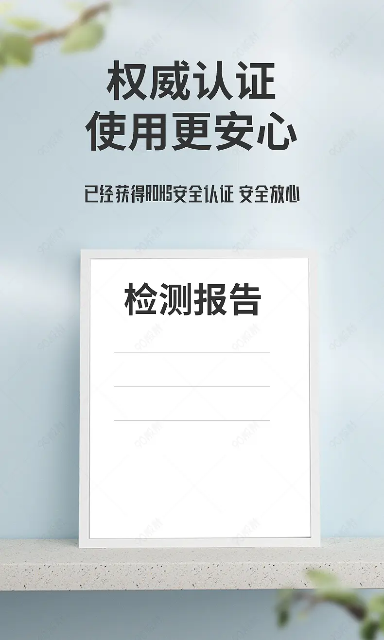 简约大气检测报告质检报告详情页模块