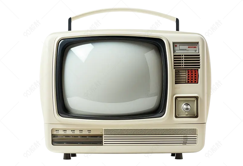 80年代复古老式电视机古典古董